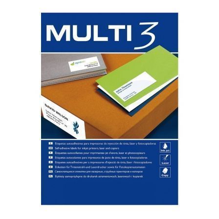 Apli Multi3 Etiquetas Adhesivas 105x37mm 100 Hojas